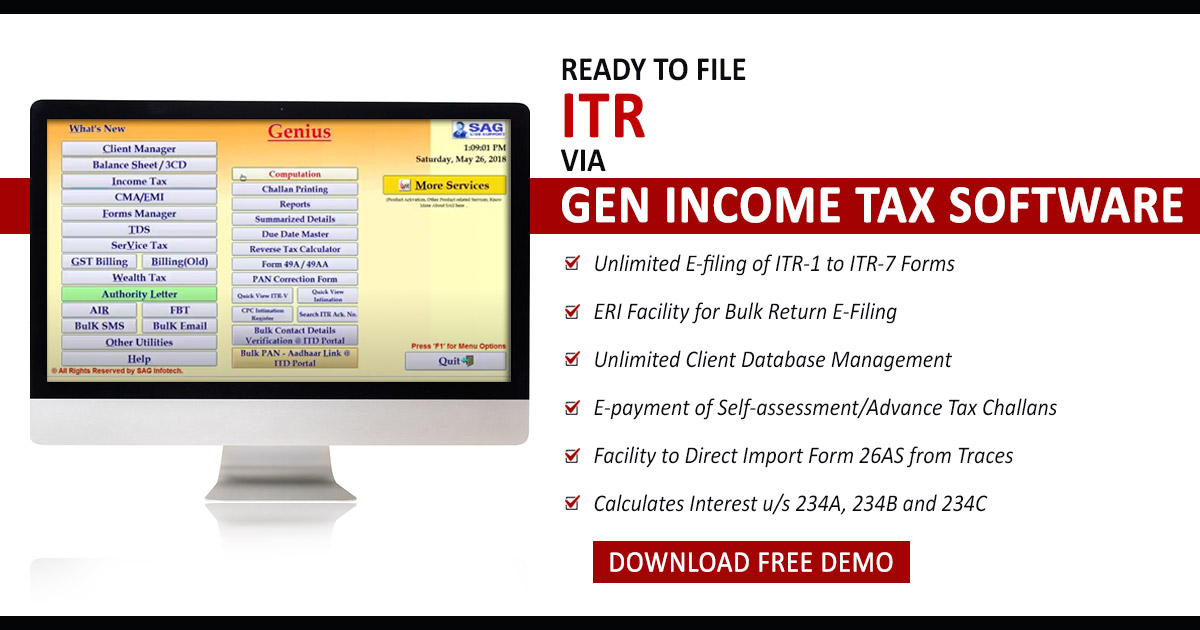 Features of Income Tax Filing Software